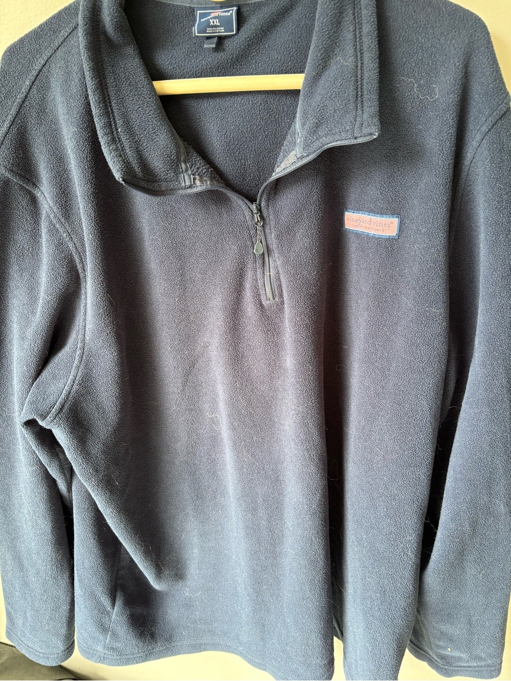 Vineyard Vines Boys  Dark Navy Quarter-Zip Fleece Pullover